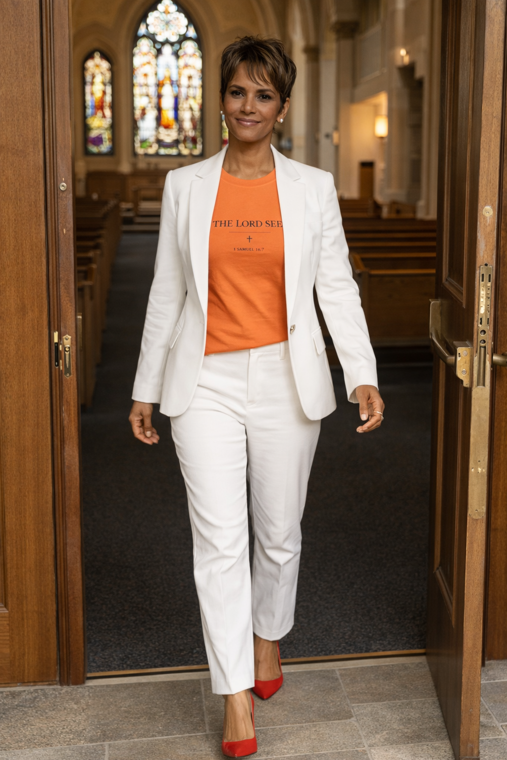 The Lord Sees Women’s Slim-Fit T-Shirt