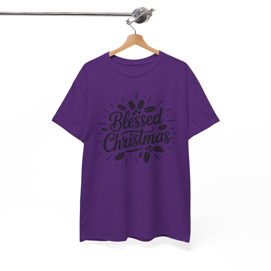 Blessed Christmas Tee — Hand‑Lettered Holiday Crewneck