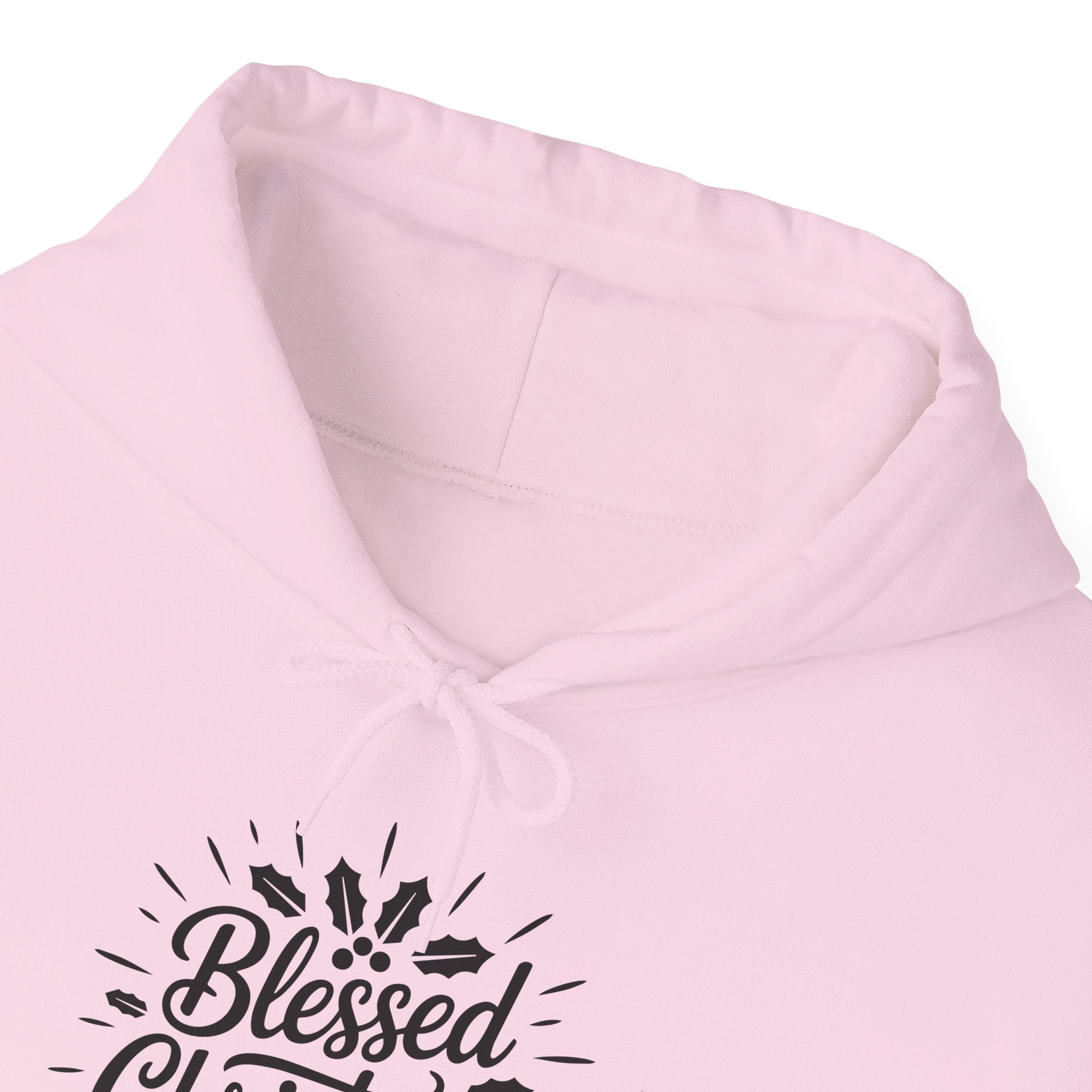 Blessed Christmas Hoodie — Hand‑Lettered Botanical Holiday Sweatshirt