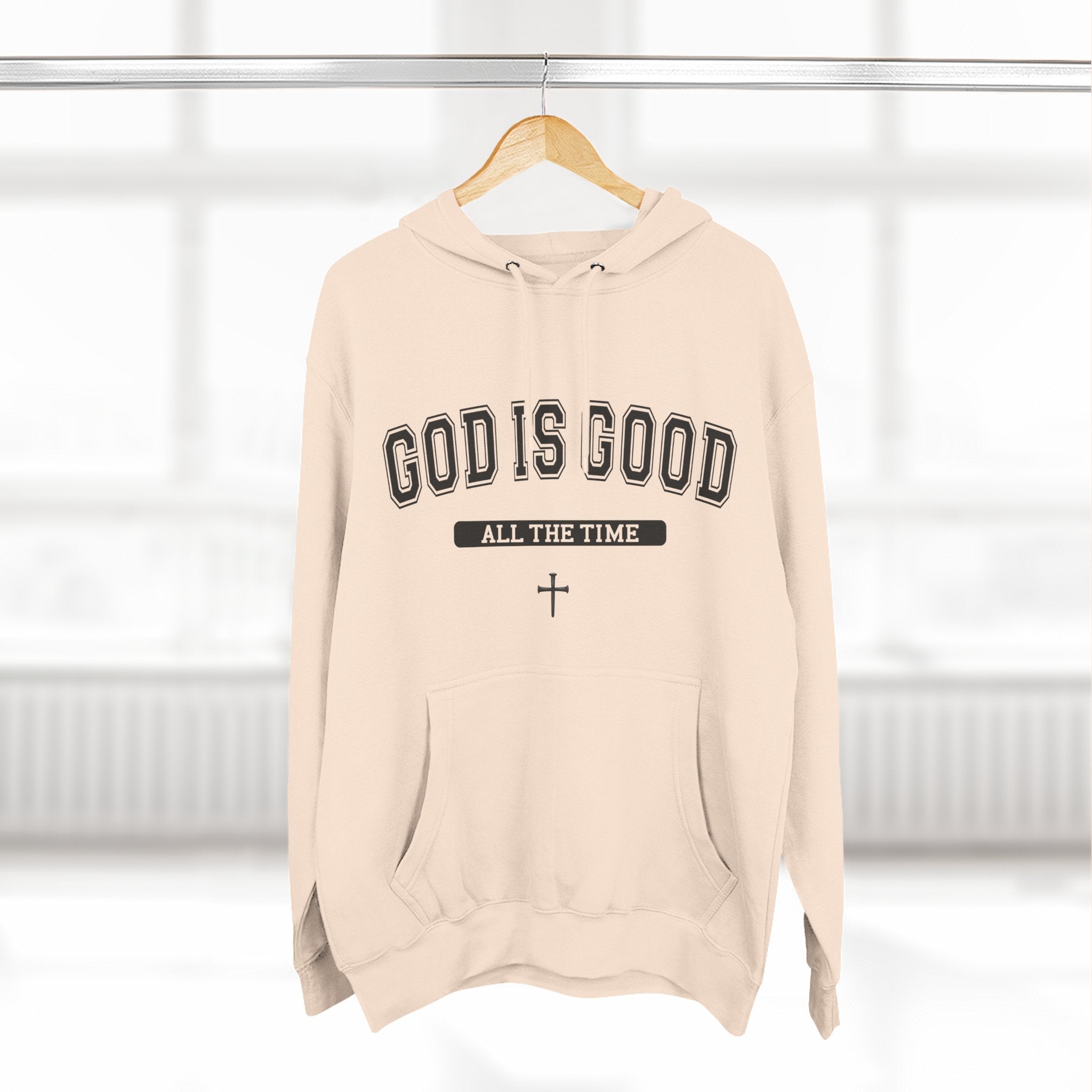 God is Good All the Time-Faith Inspired Fleece Hoodie
