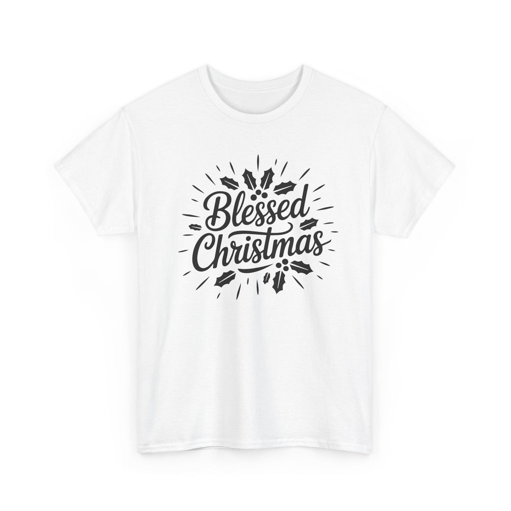 Blessed Christmas Tee — Hand‑Lettered Holiday Crewneck