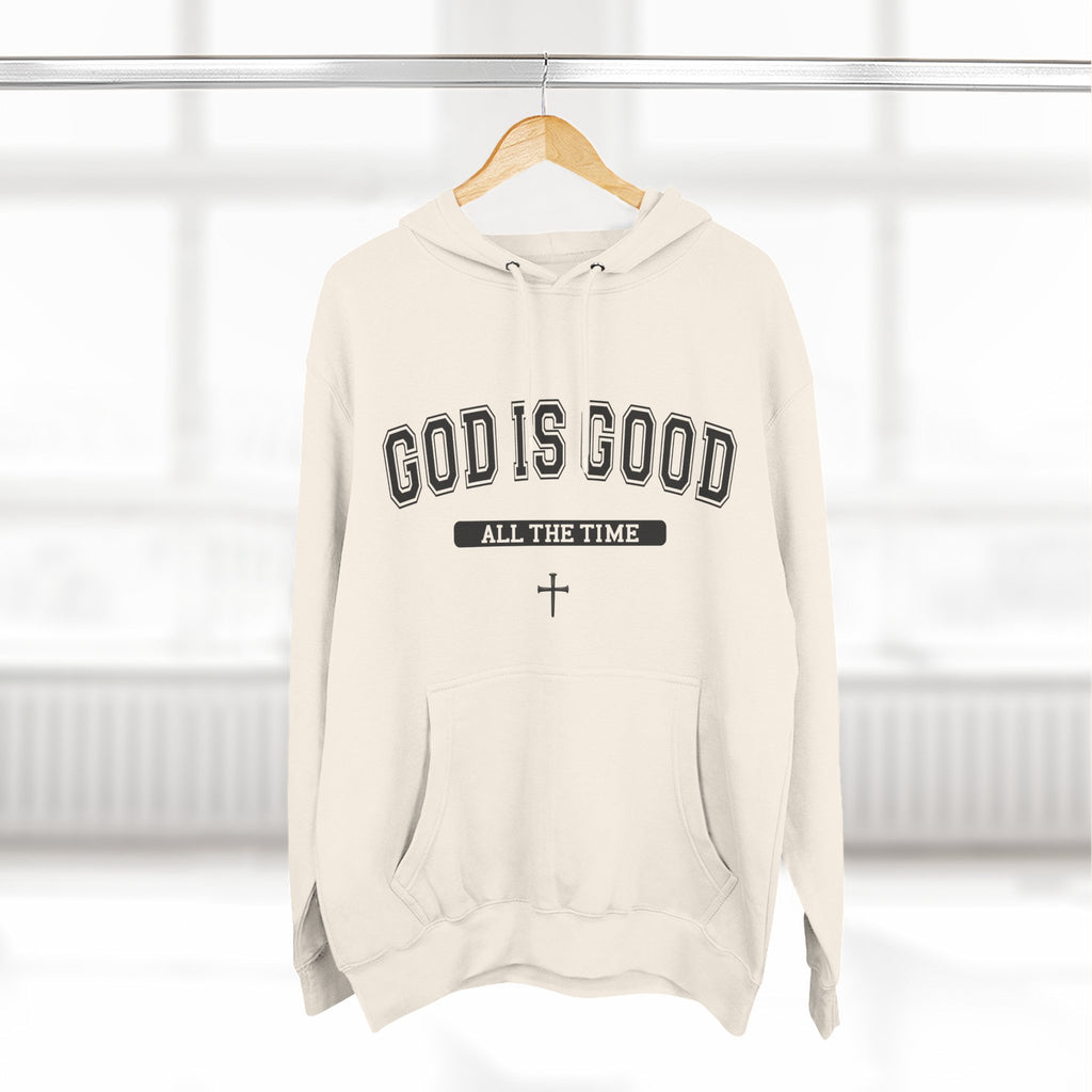 God is Good All the Time-Faith Inspired Fleece Hoodie