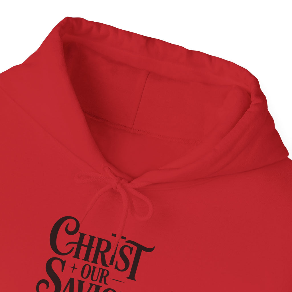 Christ Our Savior Is Born Hoodie — Minimalist Christmas Sweatshirt