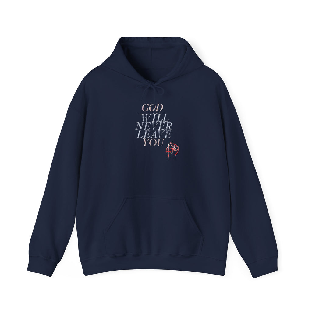 God will Never Leave You Cozy Unisex Hoodie