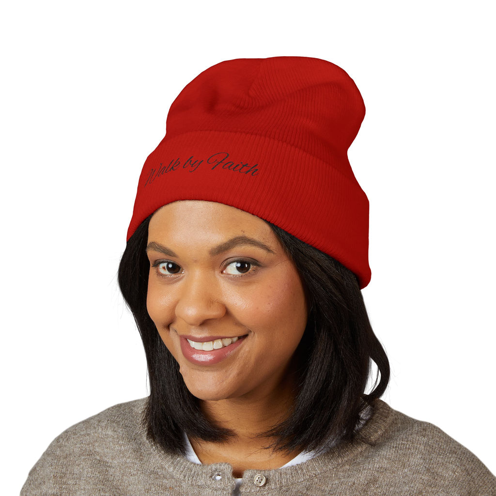 Walk by Faith Cuffed Beanie