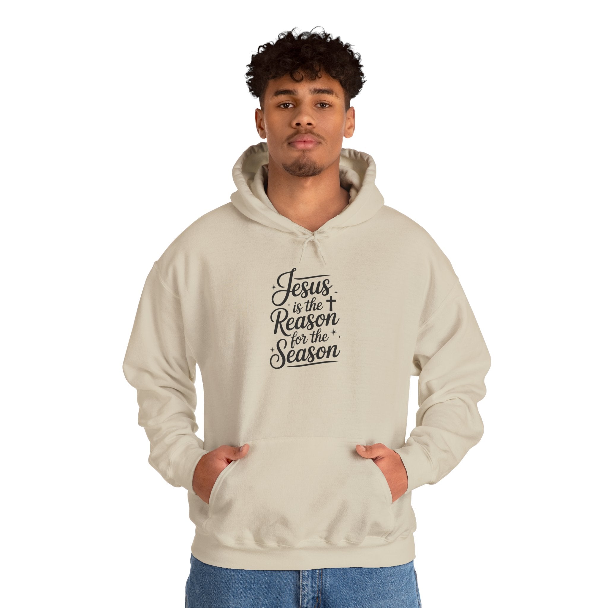 Jesus Is the Reason for the Season Hoodie — Cozy Christian Christmas Sweatshirt