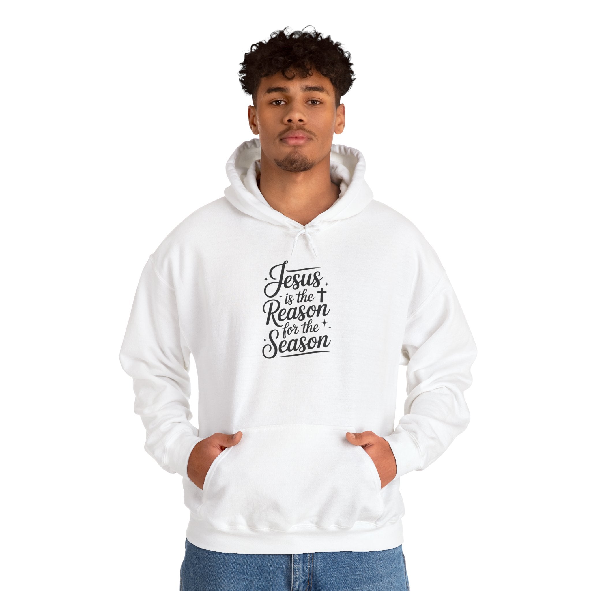 Jesus Is the Reason for the Season Hoodie — Cozy Christian Christmas Sweatshirt