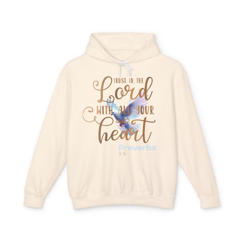 Trust in the Lord with All Your Heart Dove Unisex Hoodie