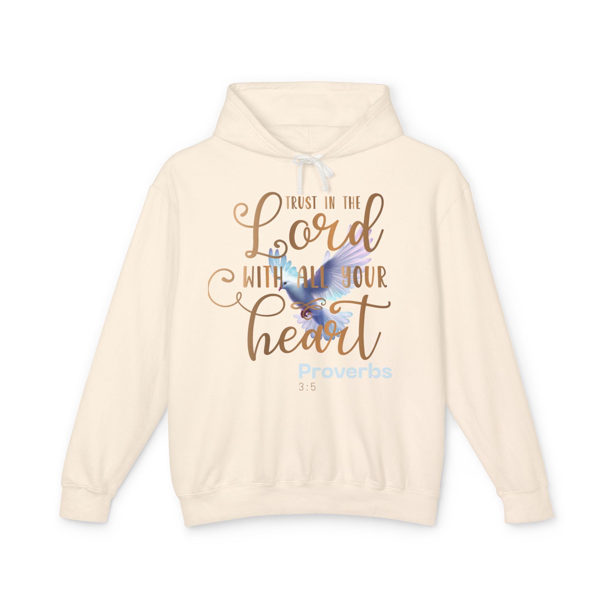 Trust in the Lord with All Your Heart Dove Unisex Hoodie