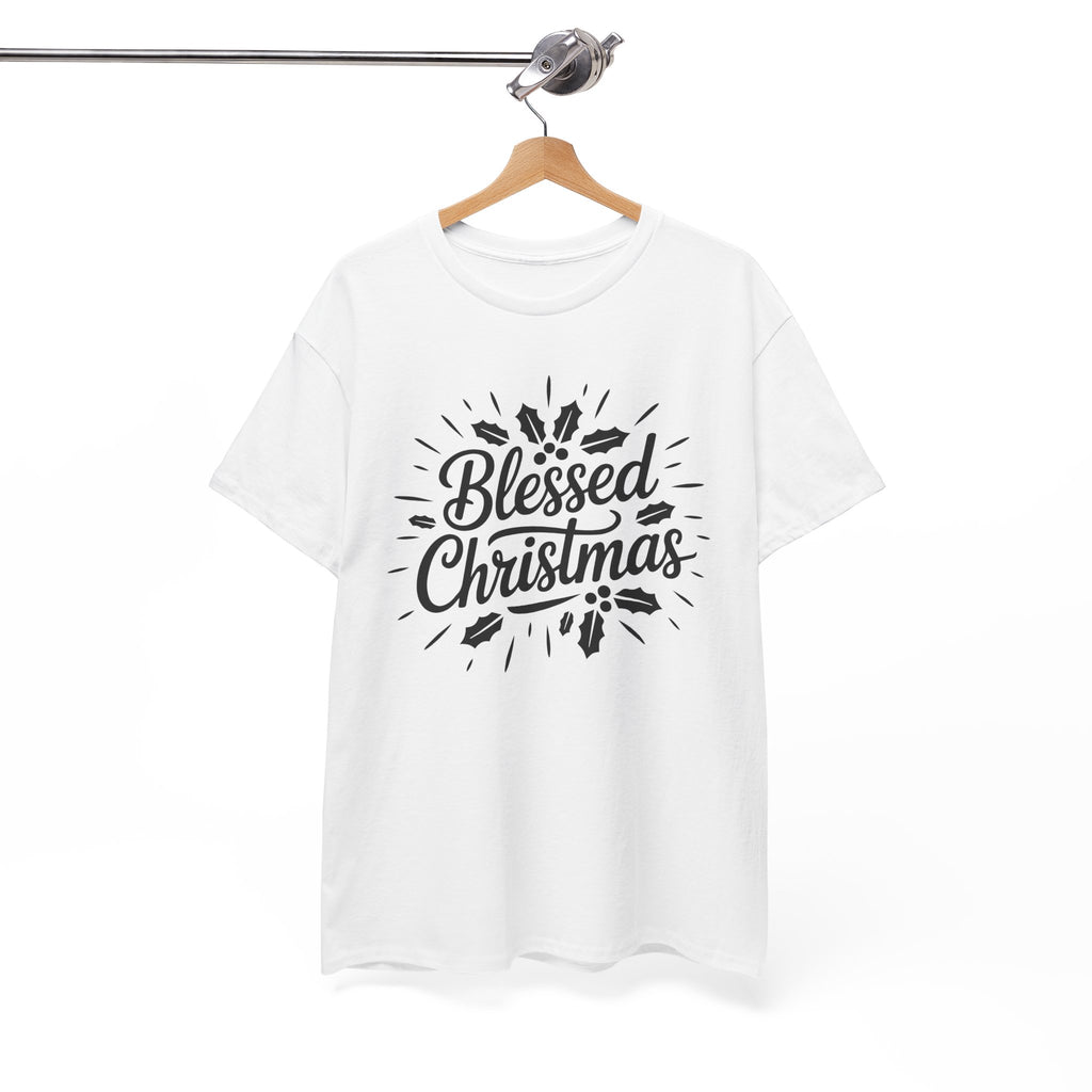 Blessed Christmas Tee — Hand‑Lettered Holiday Crewneck