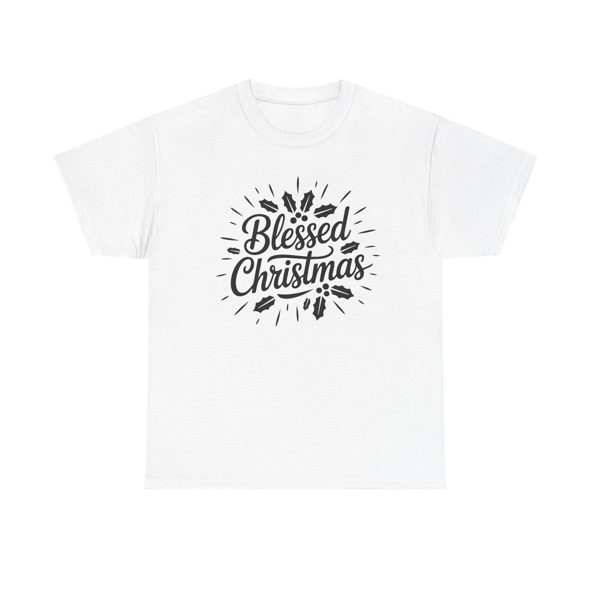 Blessed Christmas Tee — Hand‑Lettered Holiday Crewneck