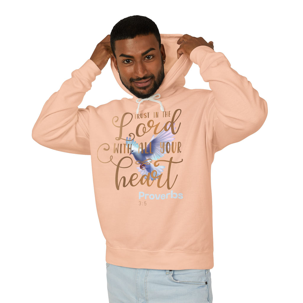 Trust in the Lord with All Your Heart Dove Unisex Hoodie