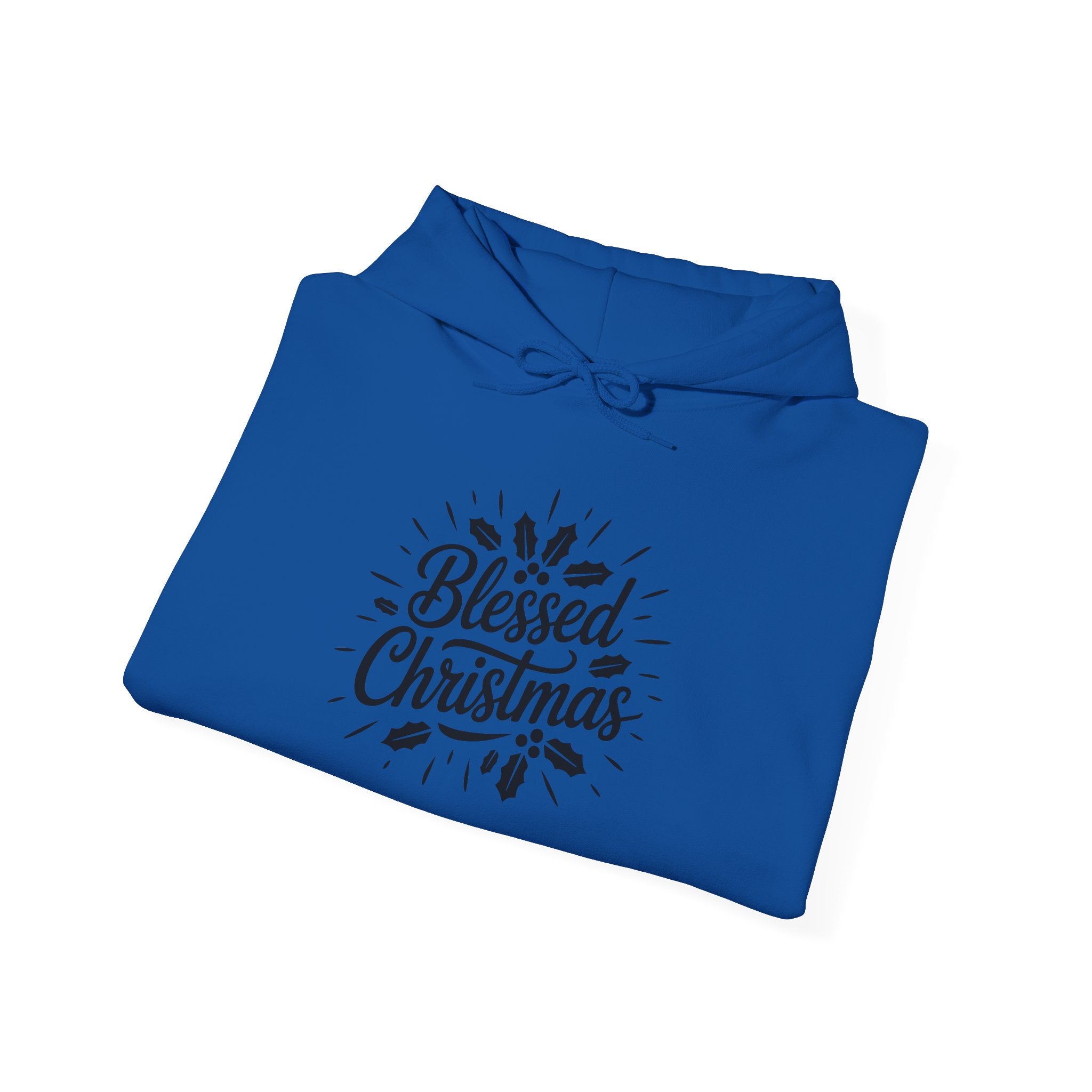 Blessed Christmas Hoodie — Hand‑Lettered Botanical Holiday Sweatshirt