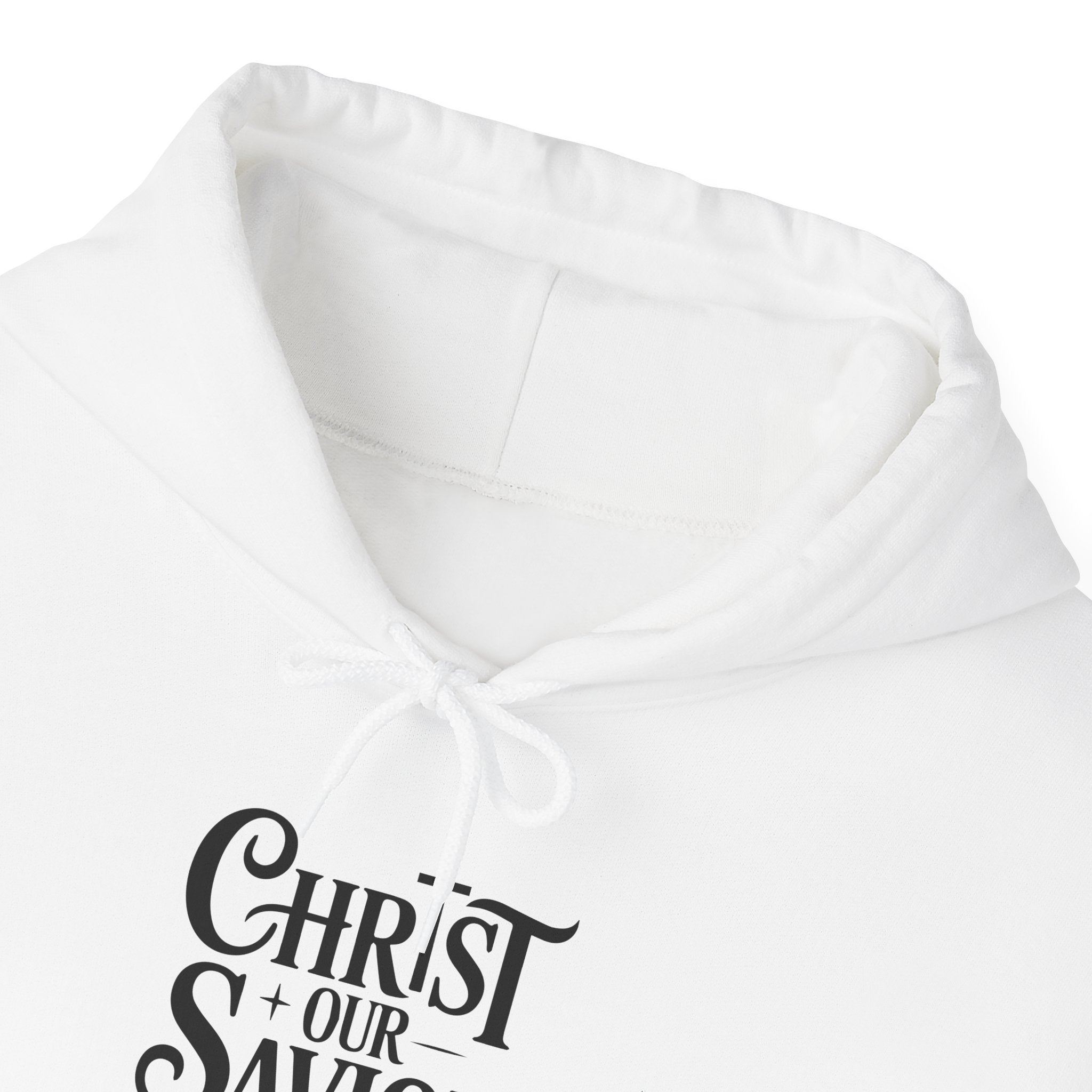 Christ Our Savior Is Born Hoodie — Minimalist Christmas Sweatshirt