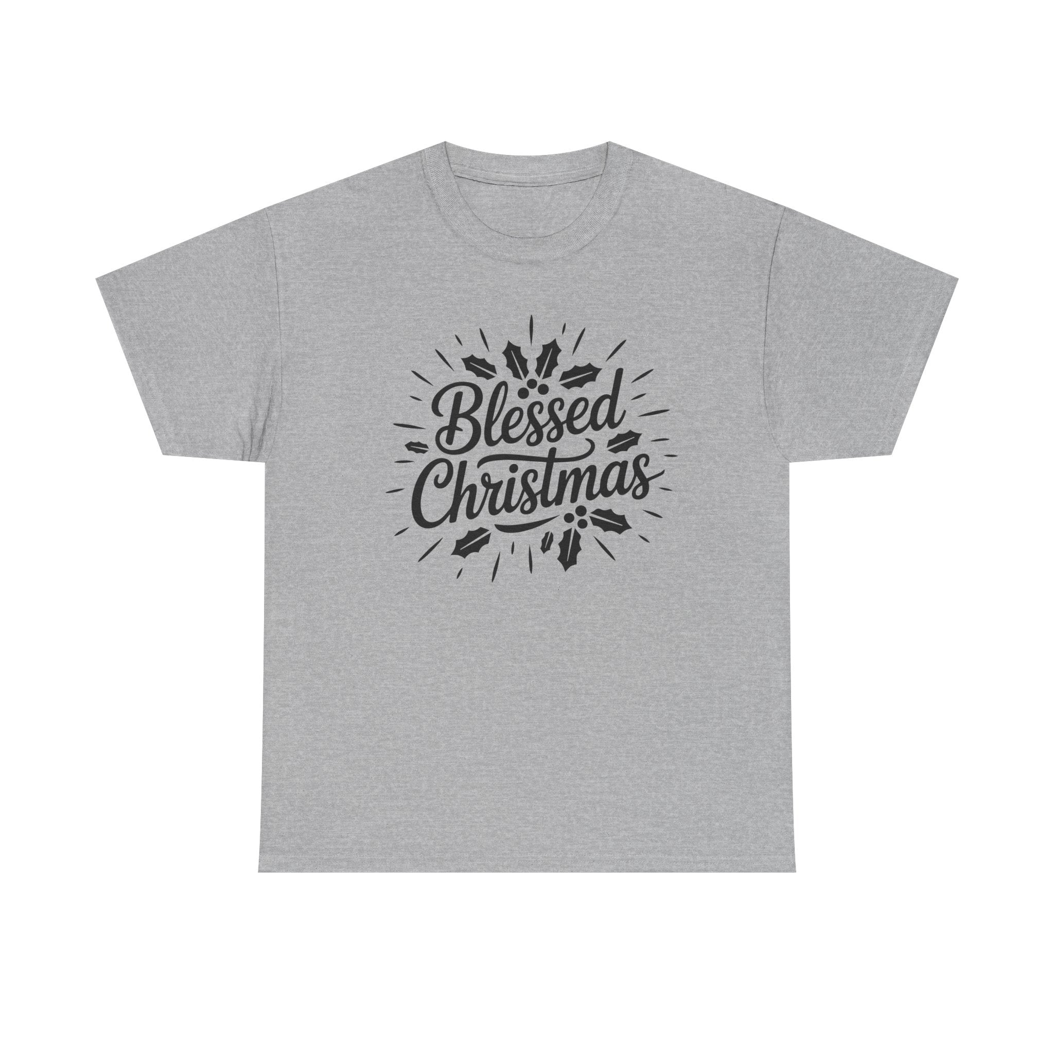 Blessed Christmas Tee — Hand‑Lettered Holiday Crewneck
