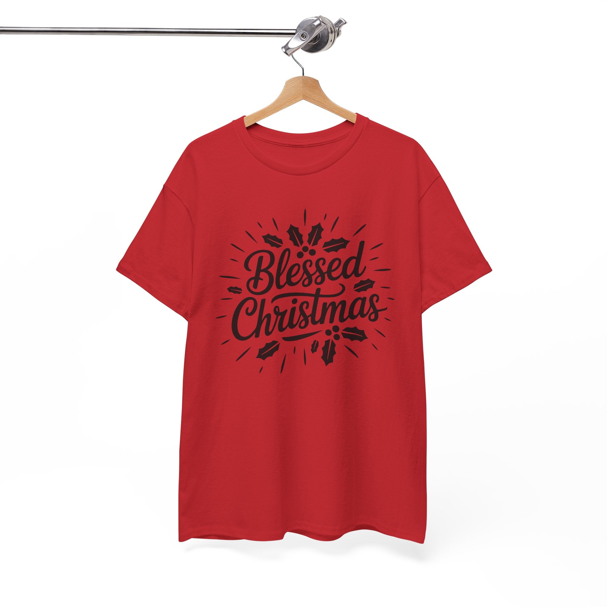 Blessed Christmas Tee — Hand‑Lettered Holiday Crewneck