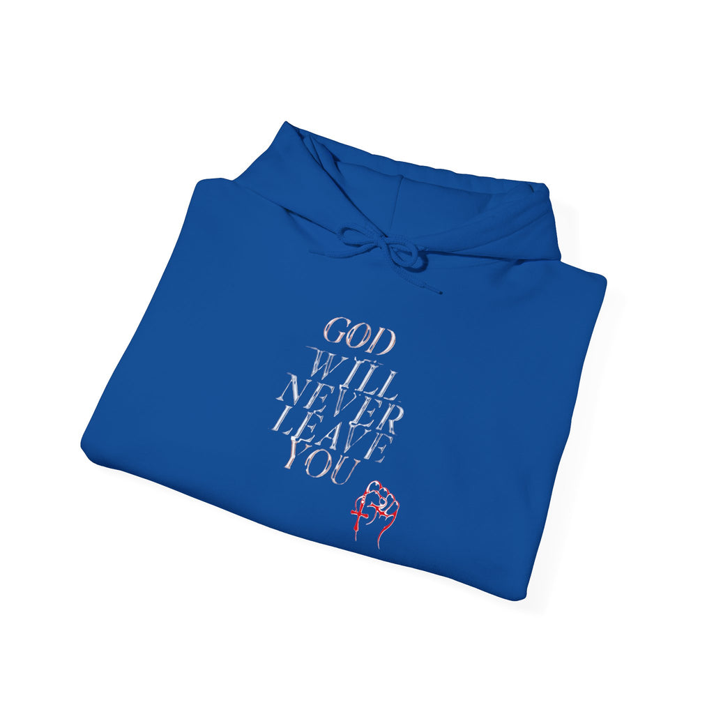 God will Never Leave You Cozy Unisex Hoodie