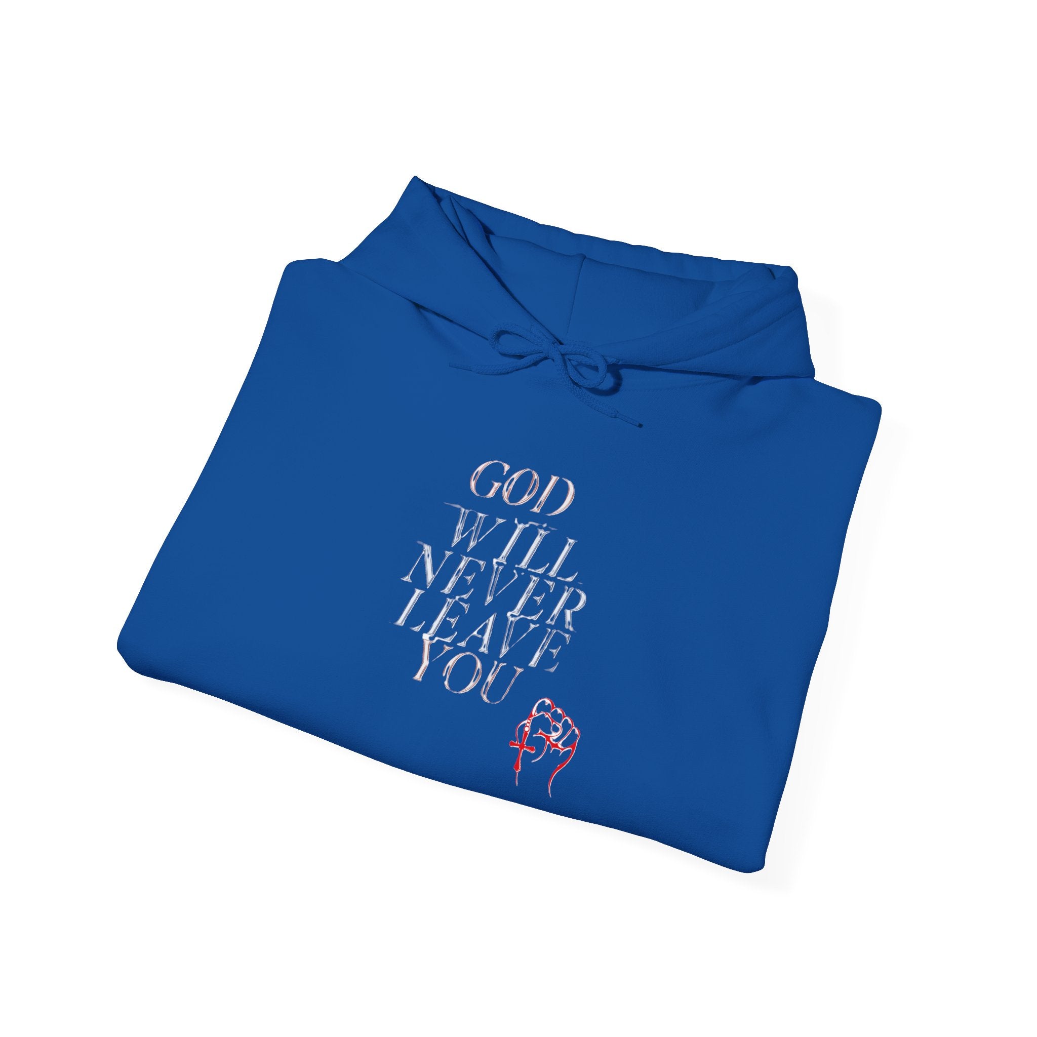 God will Never Leave You Cozy Unisex Hoodie