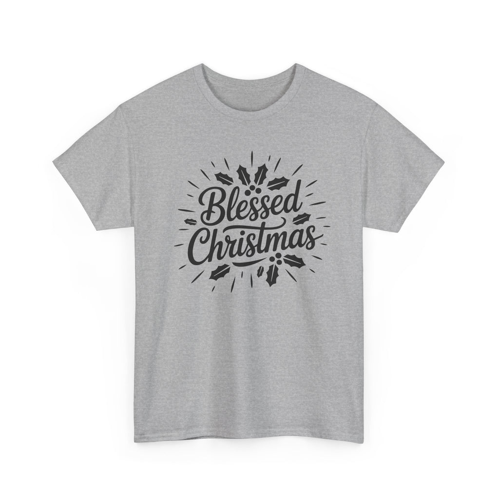 Blessed Christmas Tee — Hand‑Lettered Holiday Crewneck