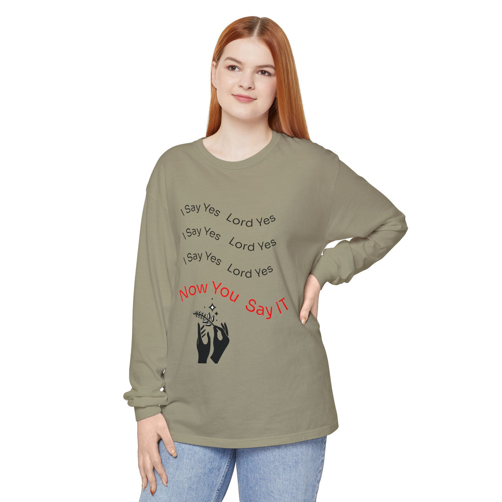 Spiritual Affirmation Long Sleeve T-Shirt, Relaxed Fit