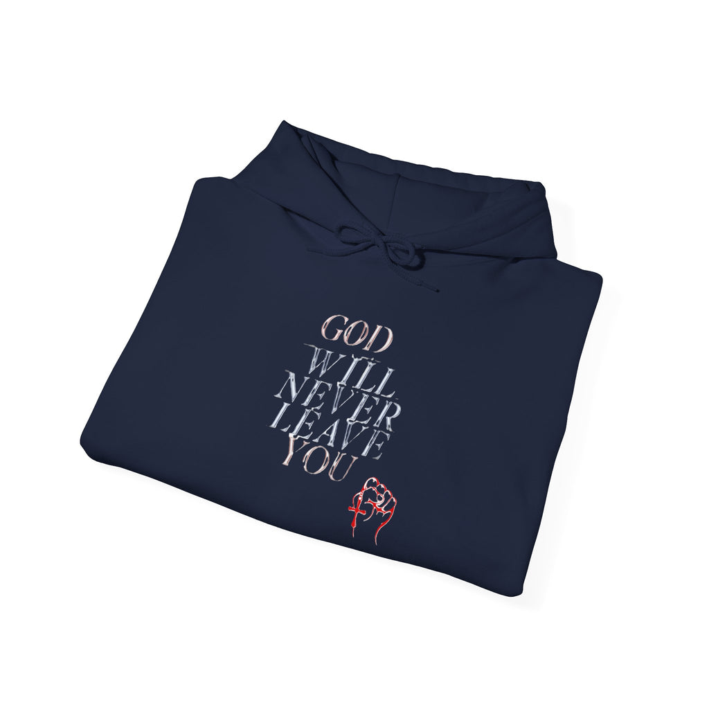 God will Never Leave You Cozy Unisex Hoodie