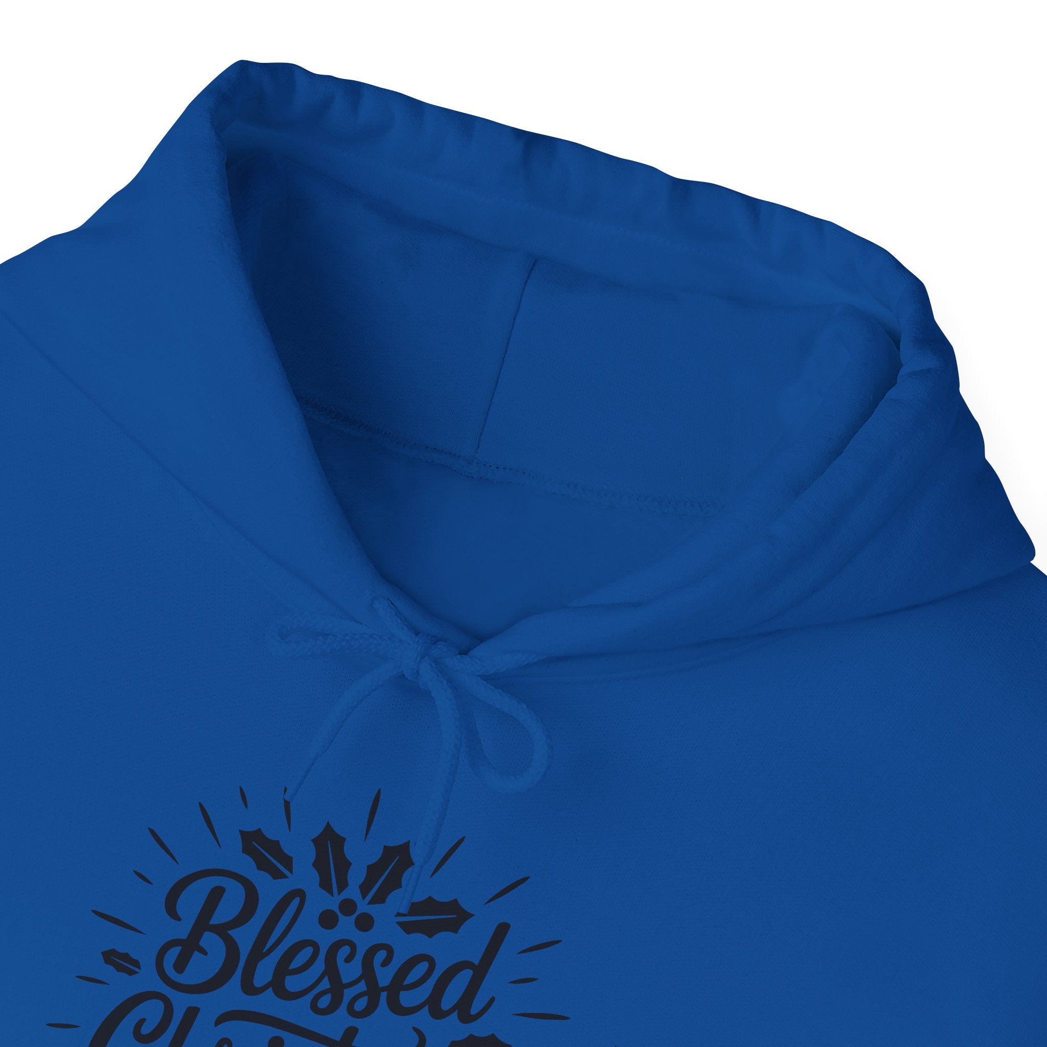 Blessed Christmas Hoodie — Hand‑Lettered Botanical Holiday Sweatshirt