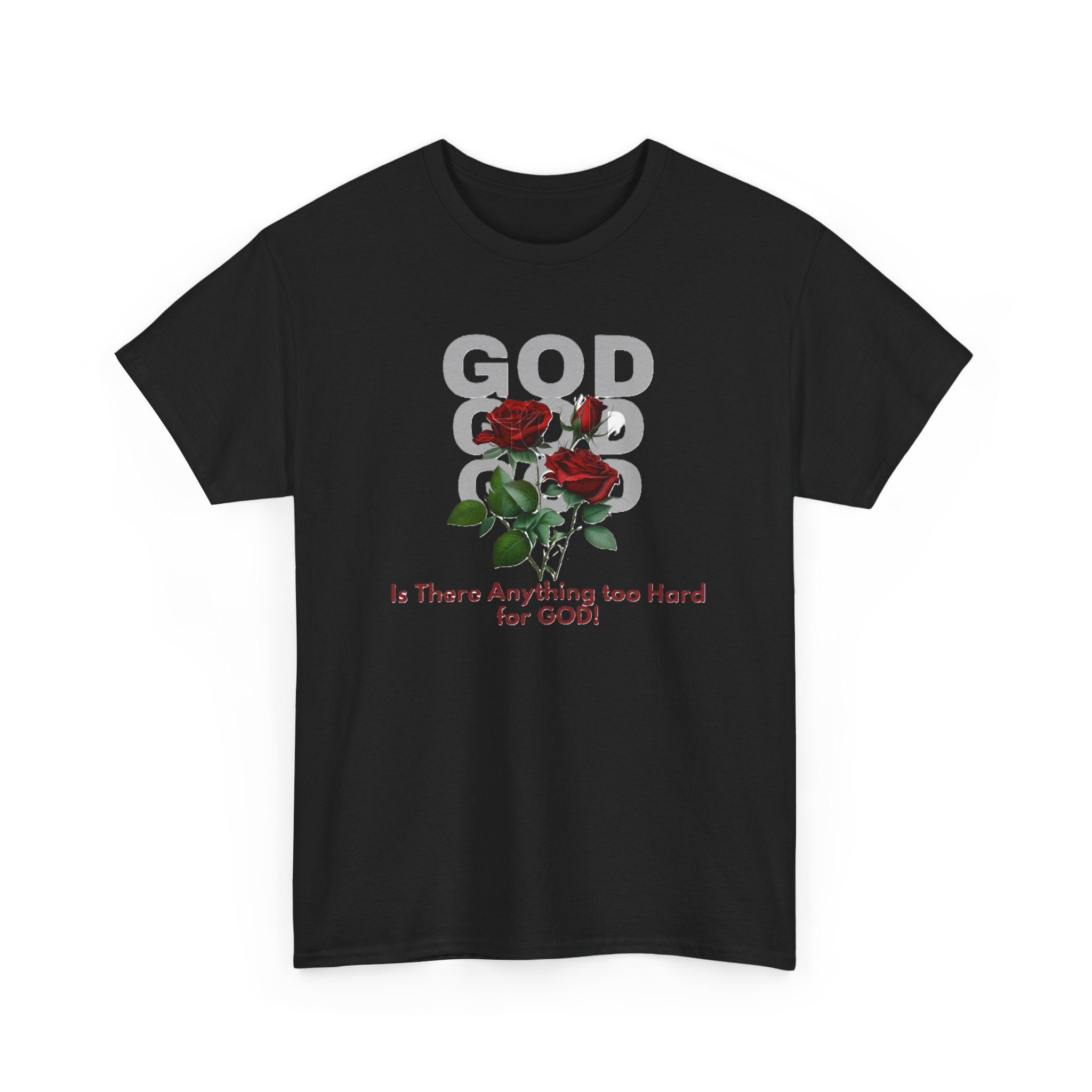 Is There Anything Too Hard for God Unisex Heavy Cotton Tee