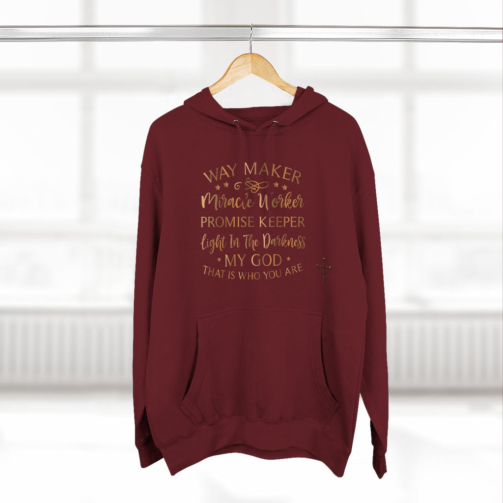 Inspirational Faith Way Maker Hoodie