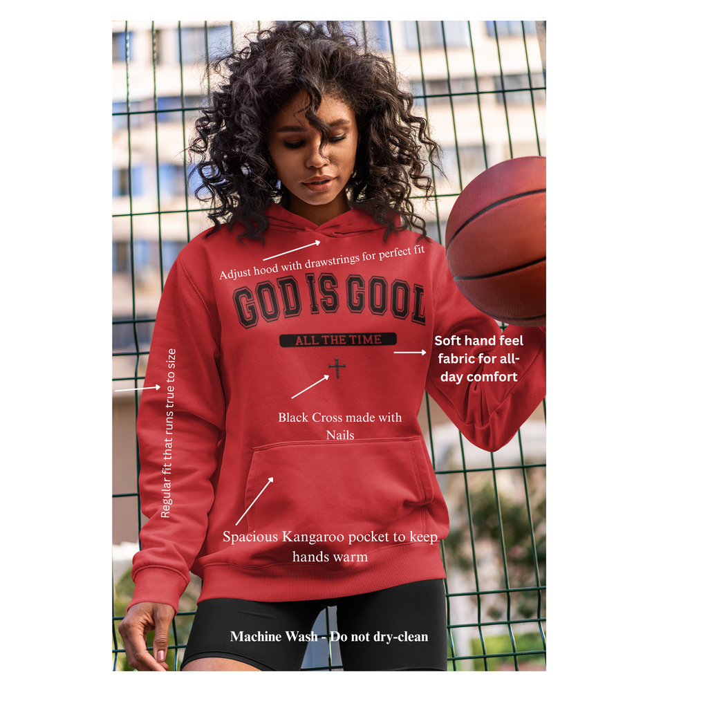 God is Good All the Time-Faith Inspired Fleece Hoodie